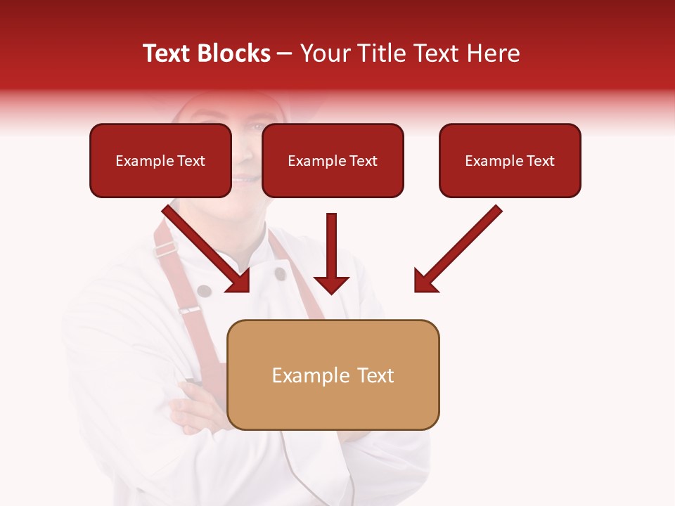 Man Apron Recipe PowerPoint Template