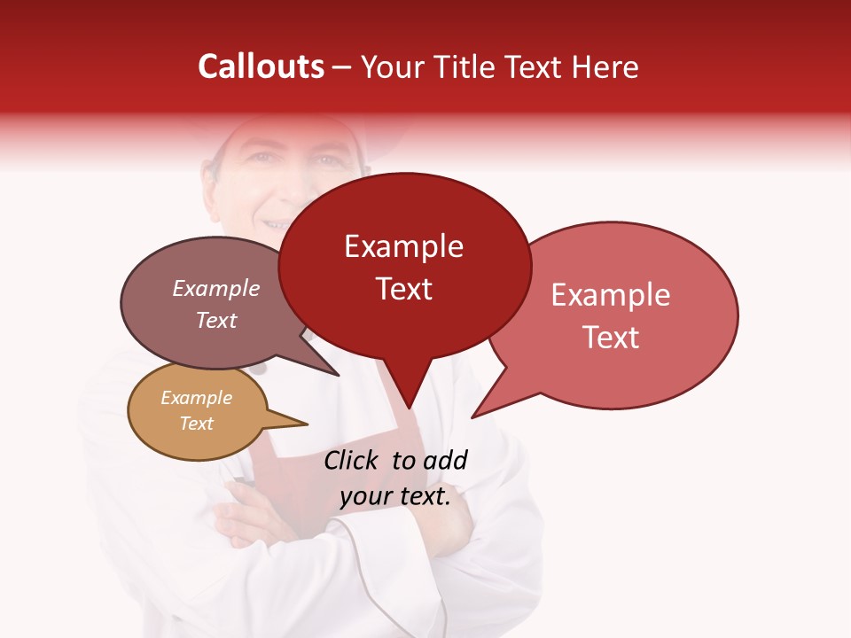 Man Apron Recipe PowerPoint Template