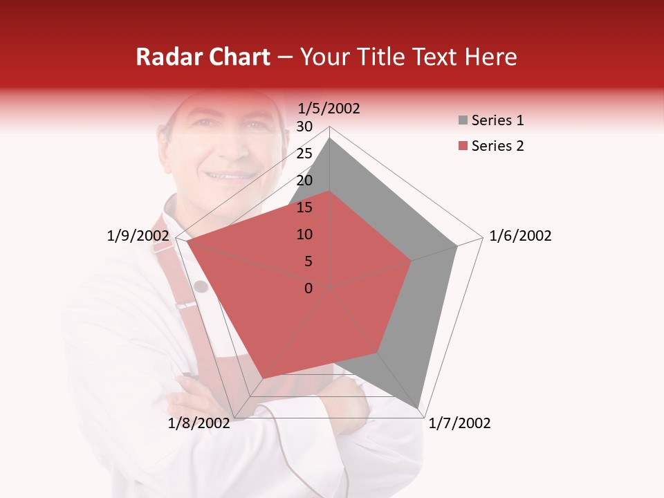 Man Apron Recipe PowerPoint Template