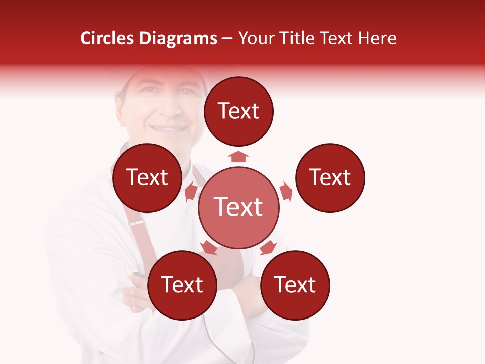 Man Apron Recipe PowerPoint Template