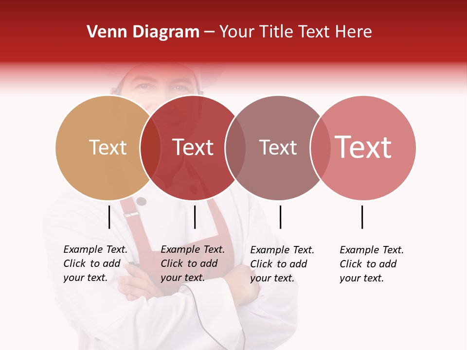 Man Apron Recipe PowerPoint Template