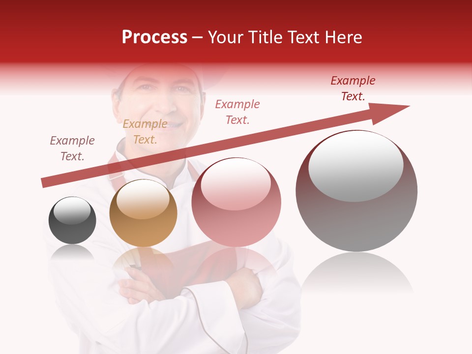 Man Apron Recipe PowerPoint Template