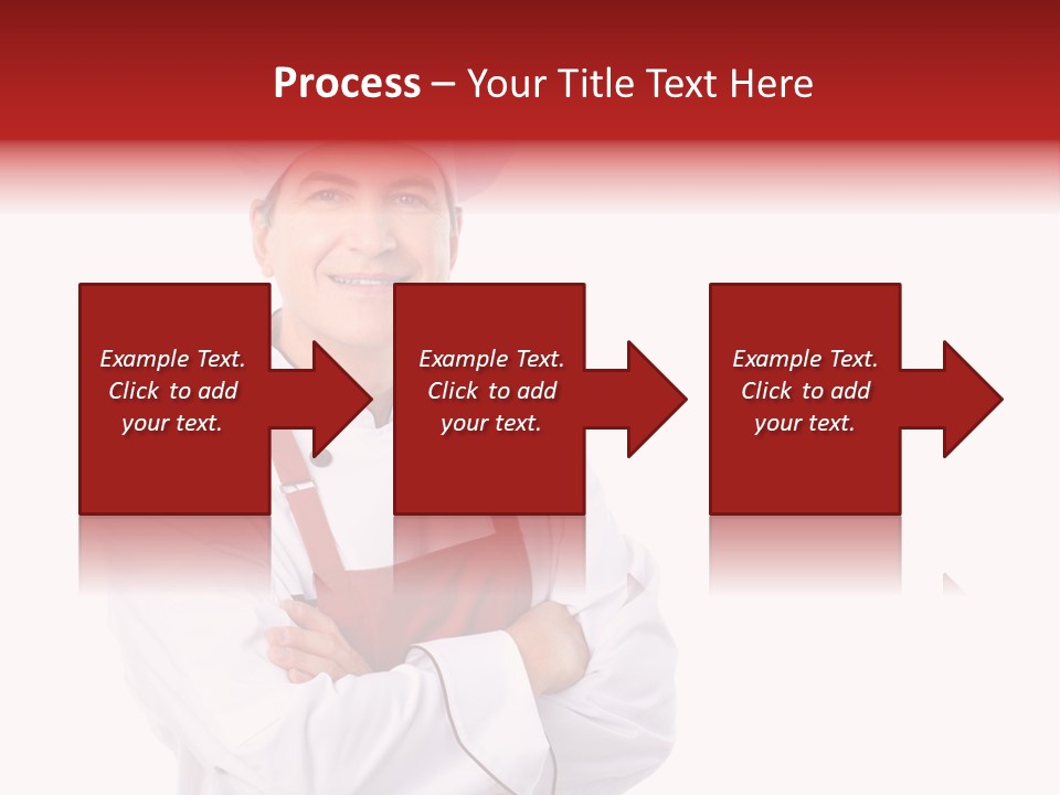 Man Apron Recipe PowerPoint Template