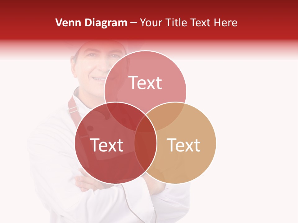 Man Apron Recipe PowerPoint Template