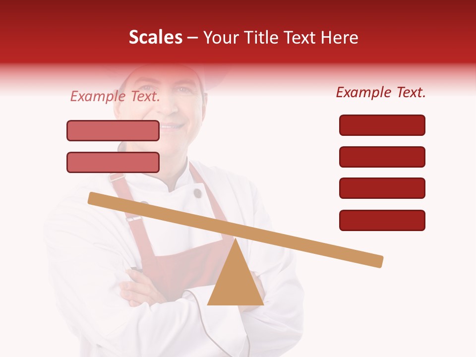 Man Apron Recipe PowerPoint Template