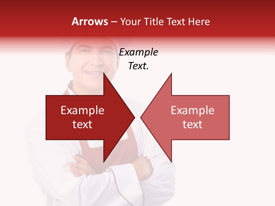 Man Apron Recipe PowerPoint Template