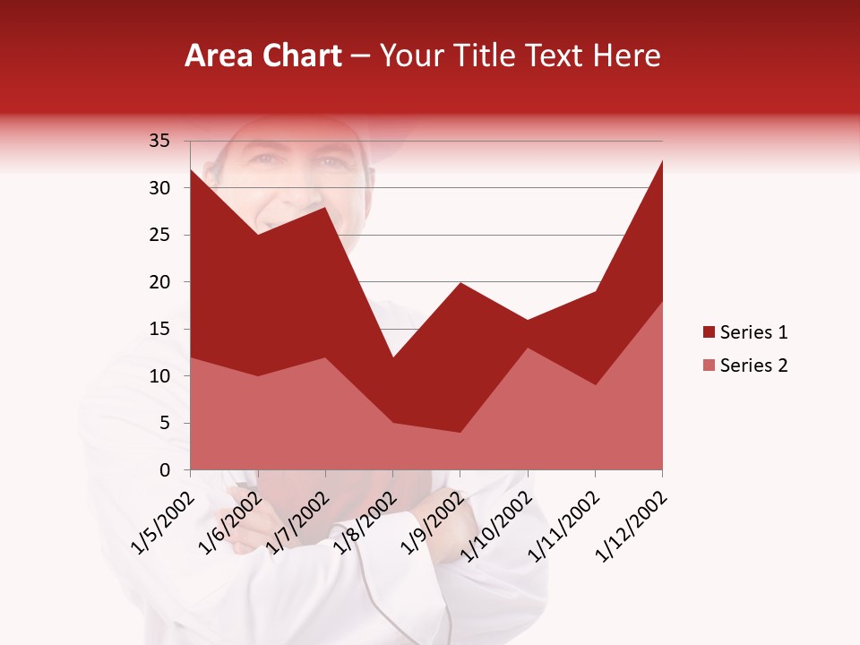 Man Apron Recipe PowerPoint Template