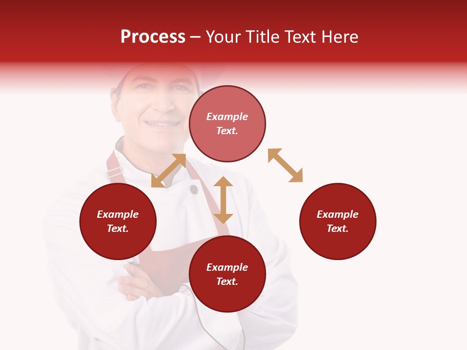 Man Apron Recipe PowerPoint Template