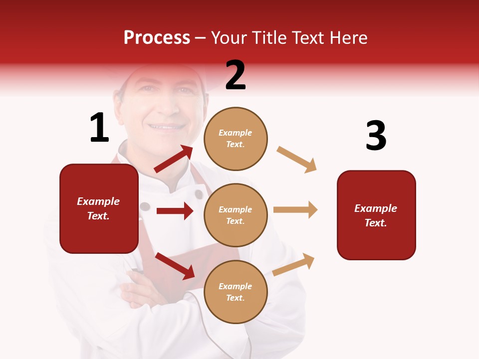 Man Apron Recipe PowerPoint Template