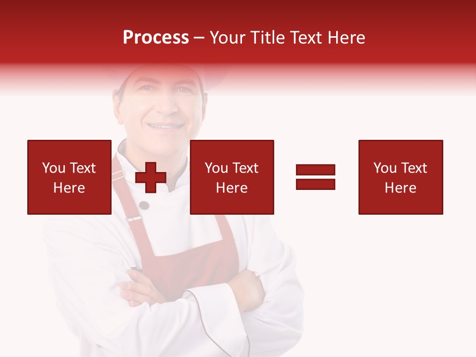 Man Apron Recipe PowerPoint Template