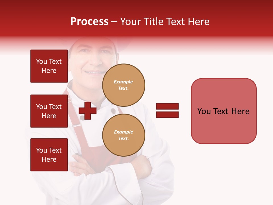 Man Apron Recipe PowerPoint Template