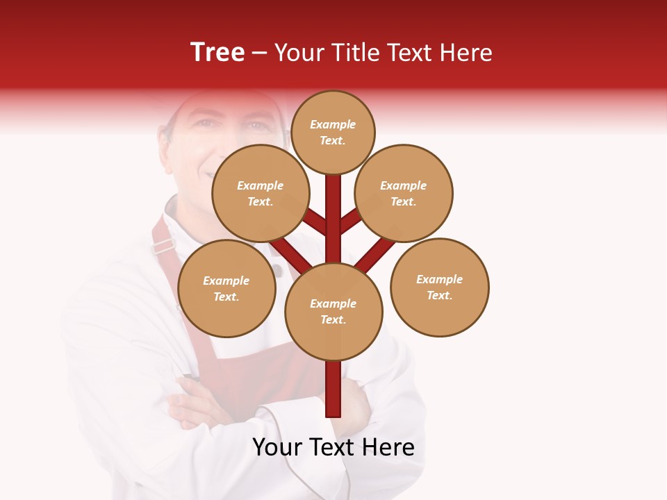 Man Apron Recipe PowerPoint Template