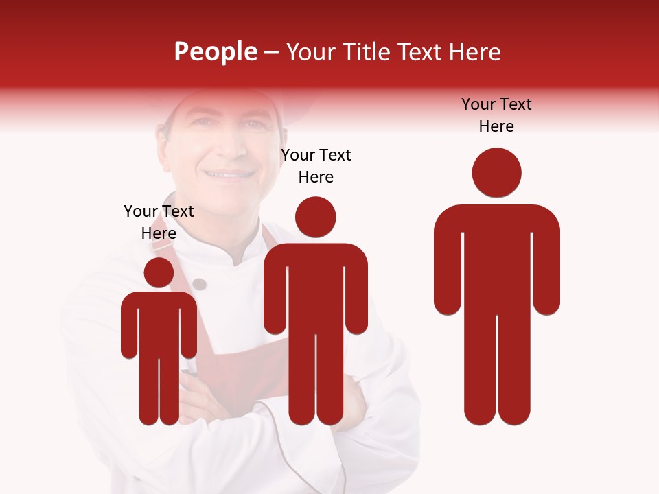 Man Apron Recipe PowerPoint Template