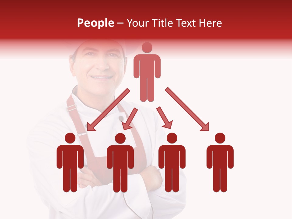 Man Apron Recipe PowerPoint Template