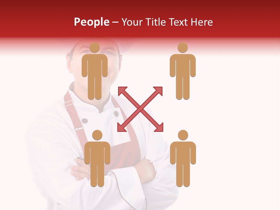 Man Apron Recipe PowerPoint Template