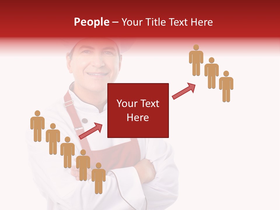 Man Apron Recipe PowerPoint Template