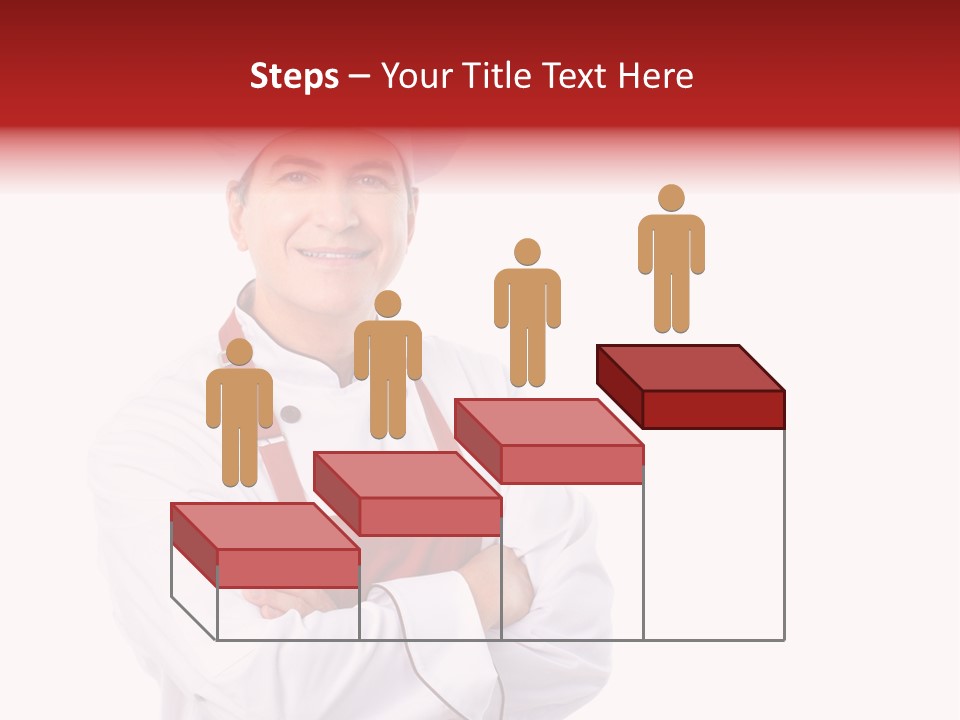 Man Apron Recipe PowerPoint Template