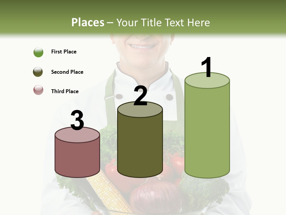 Broccoli Hat Occupation PowerPoint Template