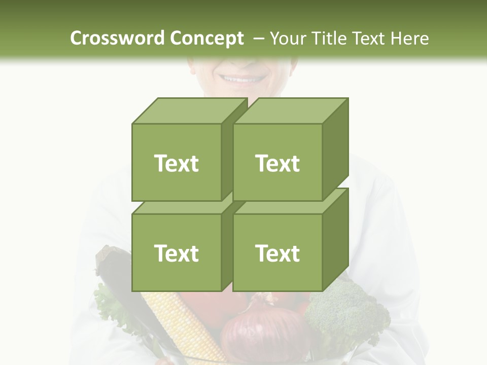 Broccoli Hat Occupation PowerPoint Template