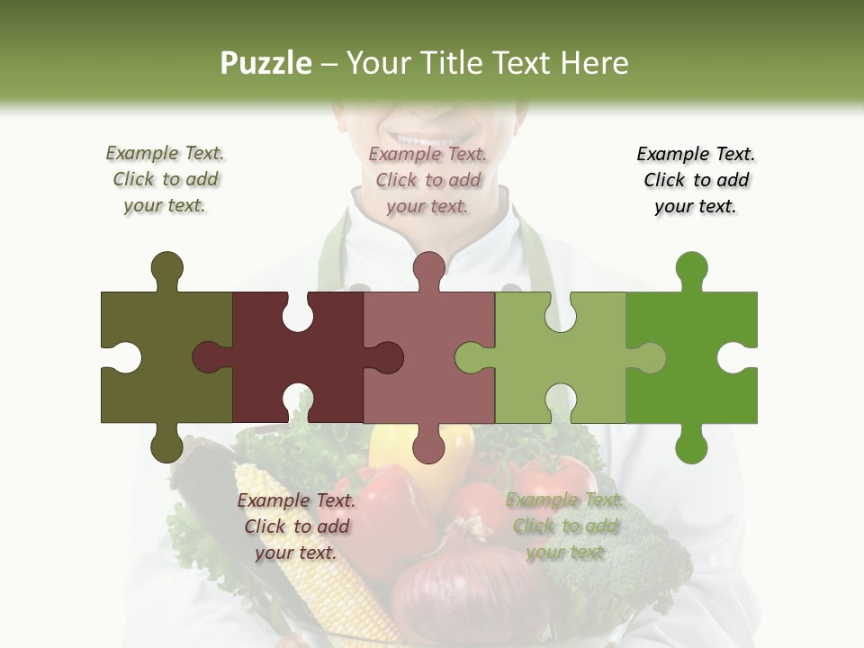 Broccoli Hat Occupation PowerPoint Template