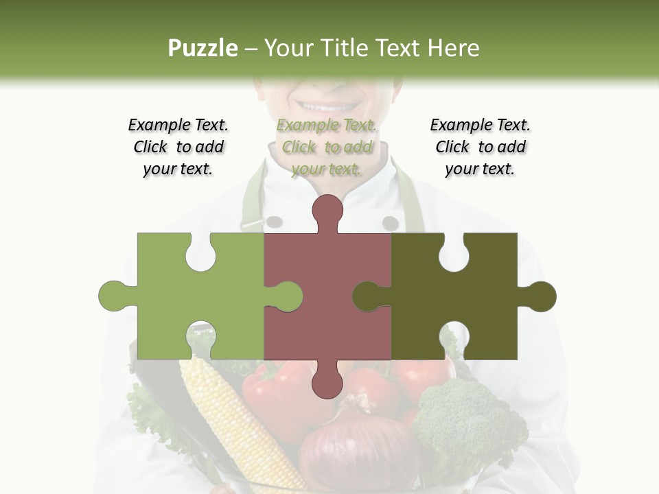 Broccoli Hat Occupation PowerPoint Template