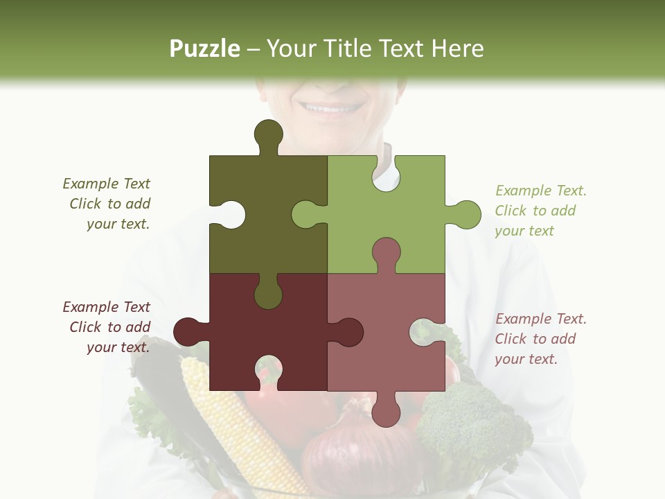 Broccoli Hat Occupation PowerPoint Template