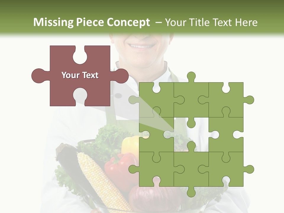 Broccoli Hat Occupation PowerPoint Template