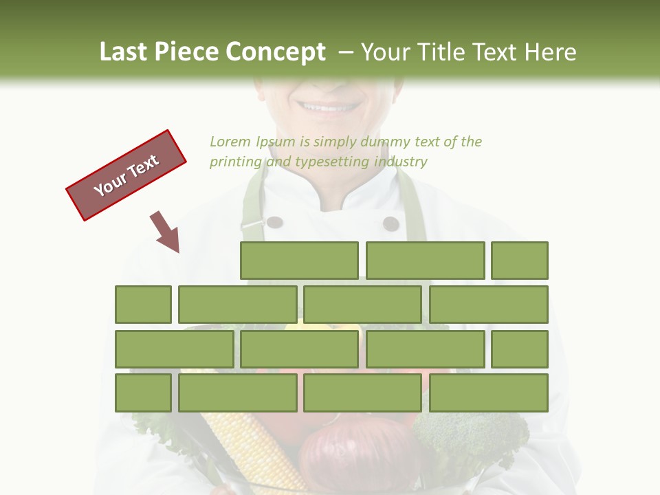Broccoli Hat Occupation PowerPoint Template