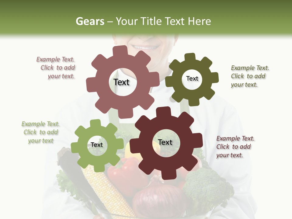 Broccoli Hat Occupation PowerPoint Template