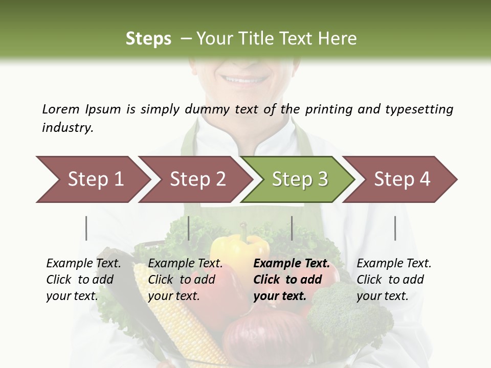 Broccoli Hat Occupation PowerPoint Template