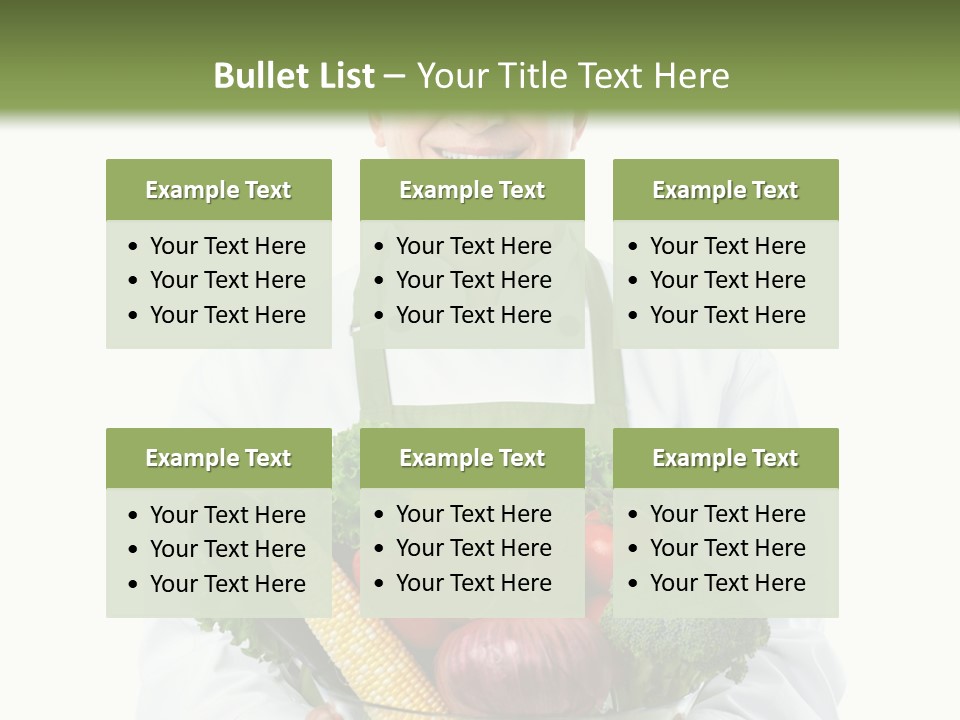 Broccoli Hat Occupation PowerPoint Template