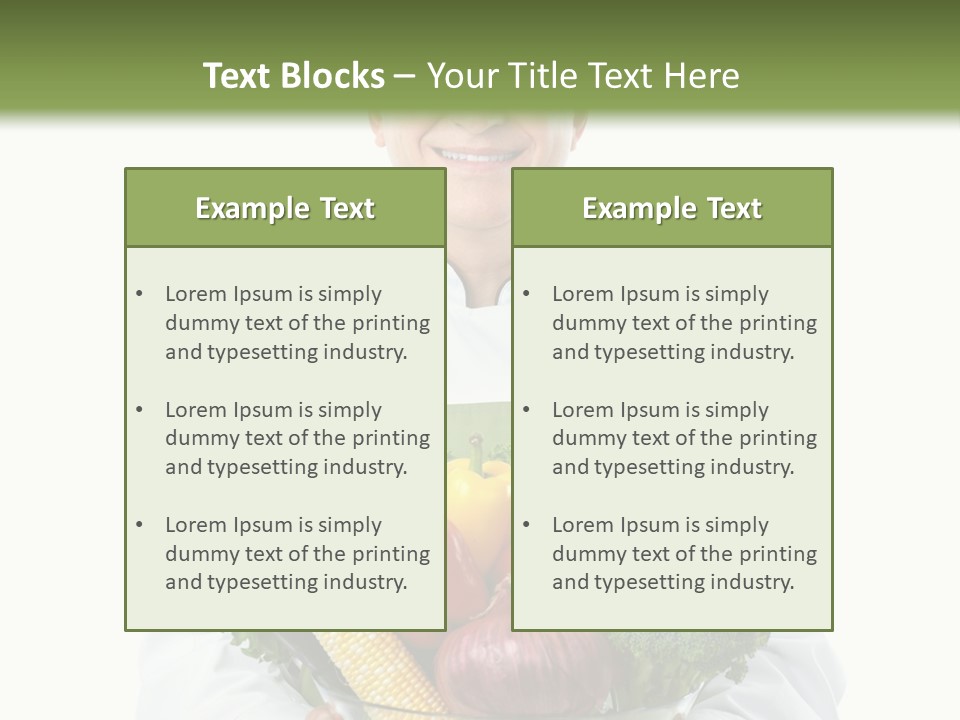 Broccoli Hat Occupation PowerPoint Template