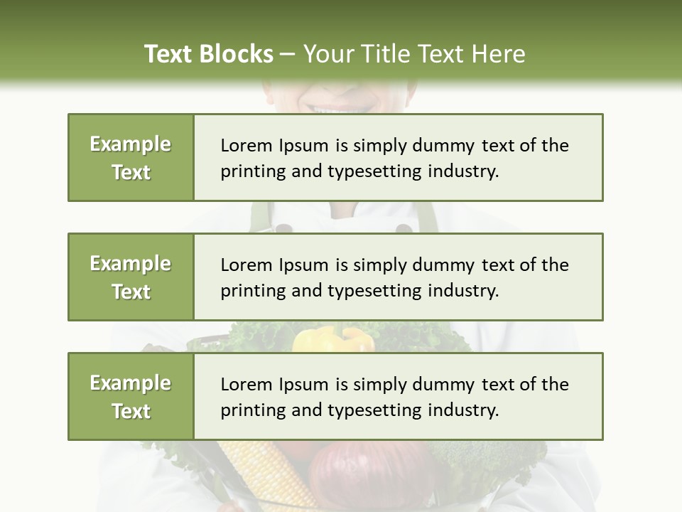 Broccoli Hat Occupation PowerPoint Template