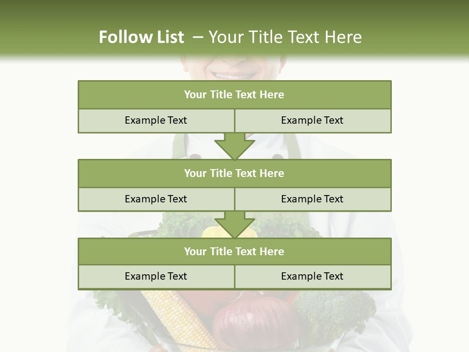 Broccoli Hat Occupation PowerPoint Template