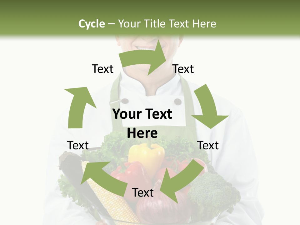 Broccoli Hat Occupation PowerPoint Template