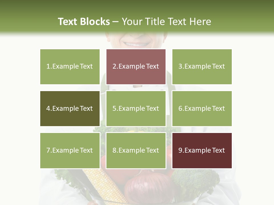 Broccoli Hat Occupation PowerPoint Template