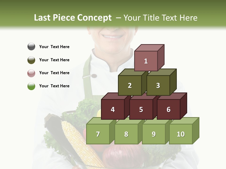 Broccoli Hat Occupation PowerPoint Template