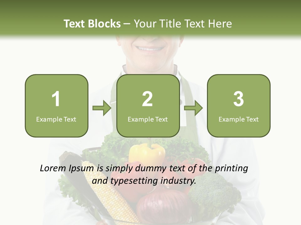 Broccoli Hat Occupation PowerPoint Template