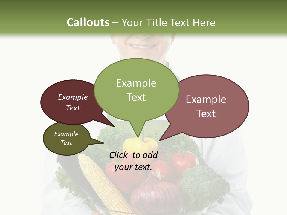 Broccoli Hat Occupation PowerPoint Template