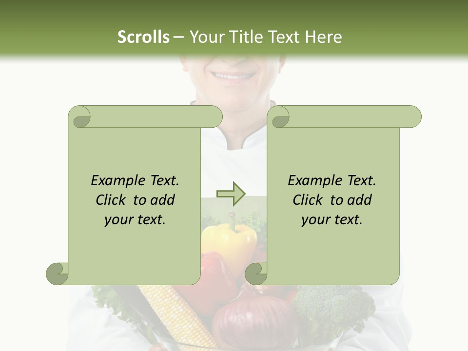 Broccoli Hat Occupation PowerPoint Template