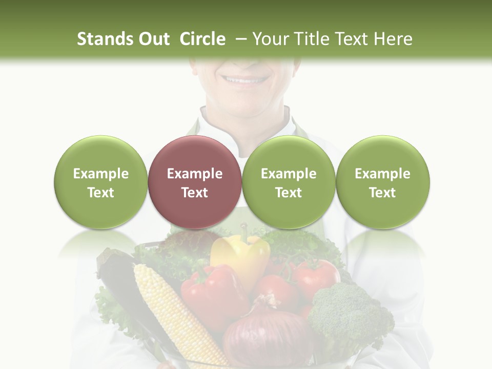 Broccoli Hat Occupation PowerPoint Template