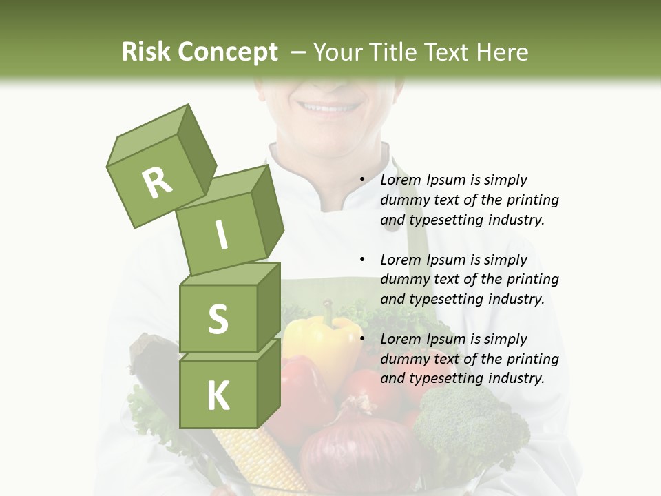 Broccoli Hat Occupation PowerPoint Template