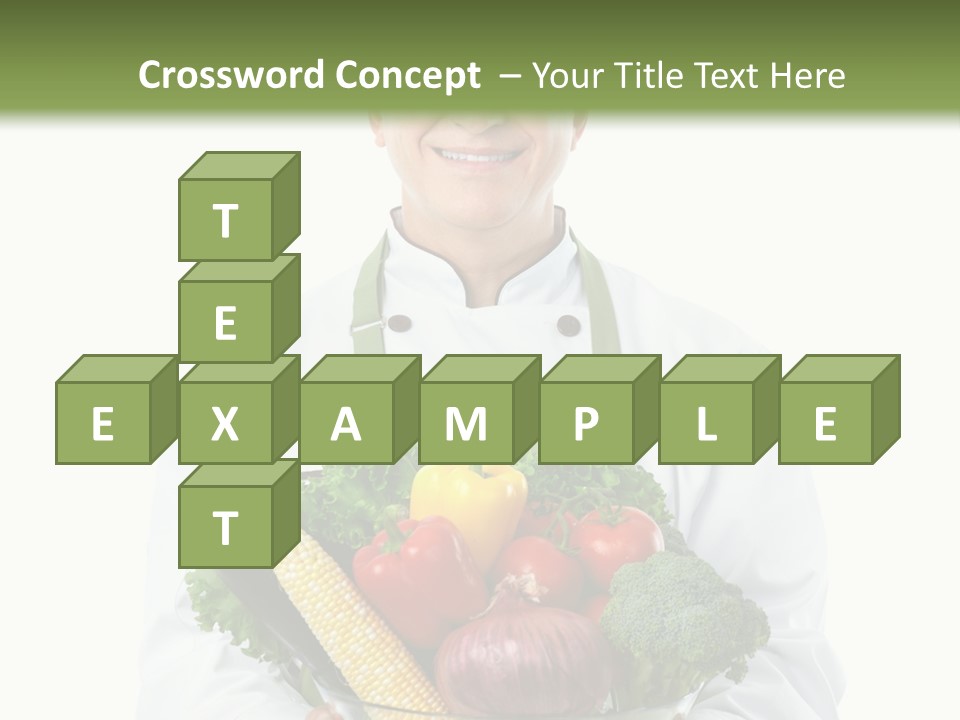 Broccoli Hat Occupation PowerPoint Template