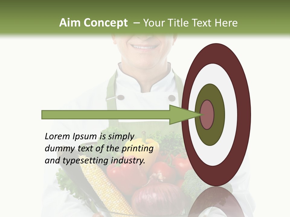 Broccoli Hat Occupation PowerPoint Template