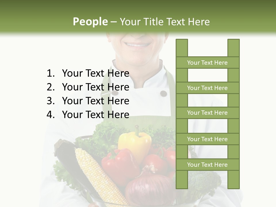 Broccoli Hat Occupation PowerPoint Template