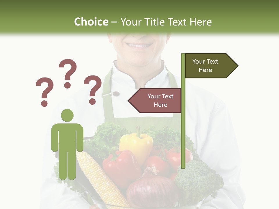 Broccoli Hat Occupation PowerPoint Template