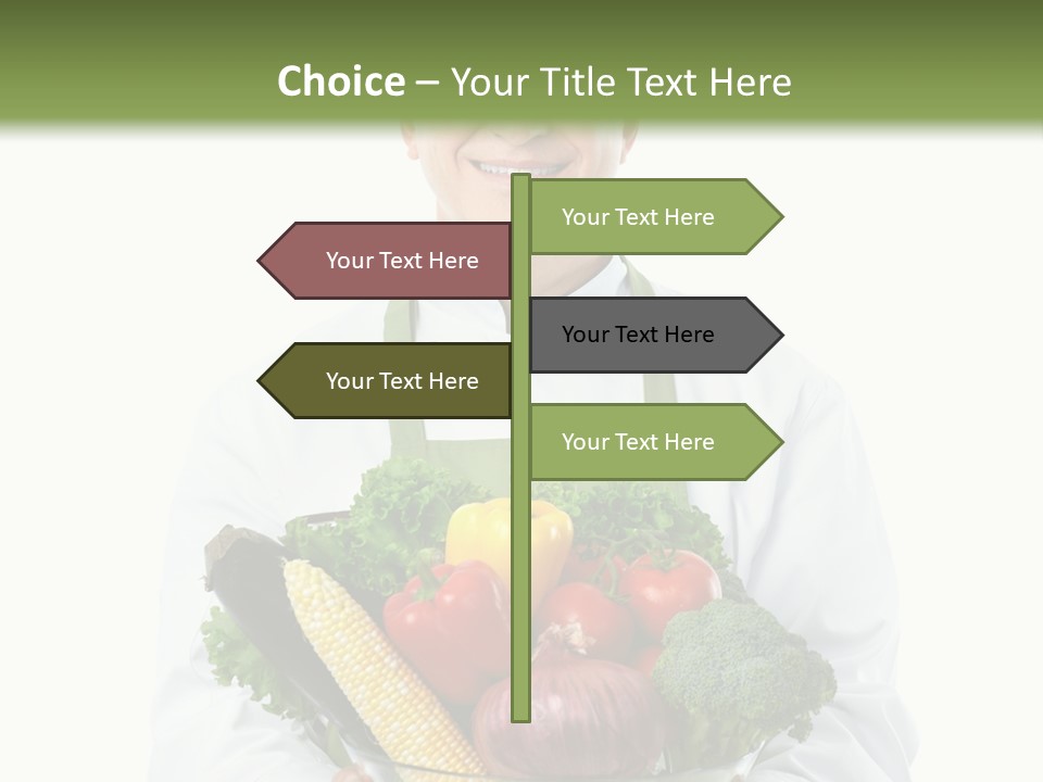 Broccoli Hat Occupation PowerPoint Template