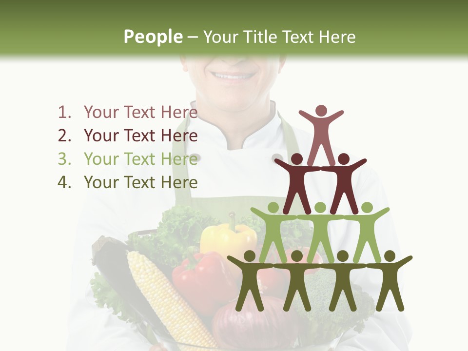 Broccoli Hat Occupation PowerPoint Template