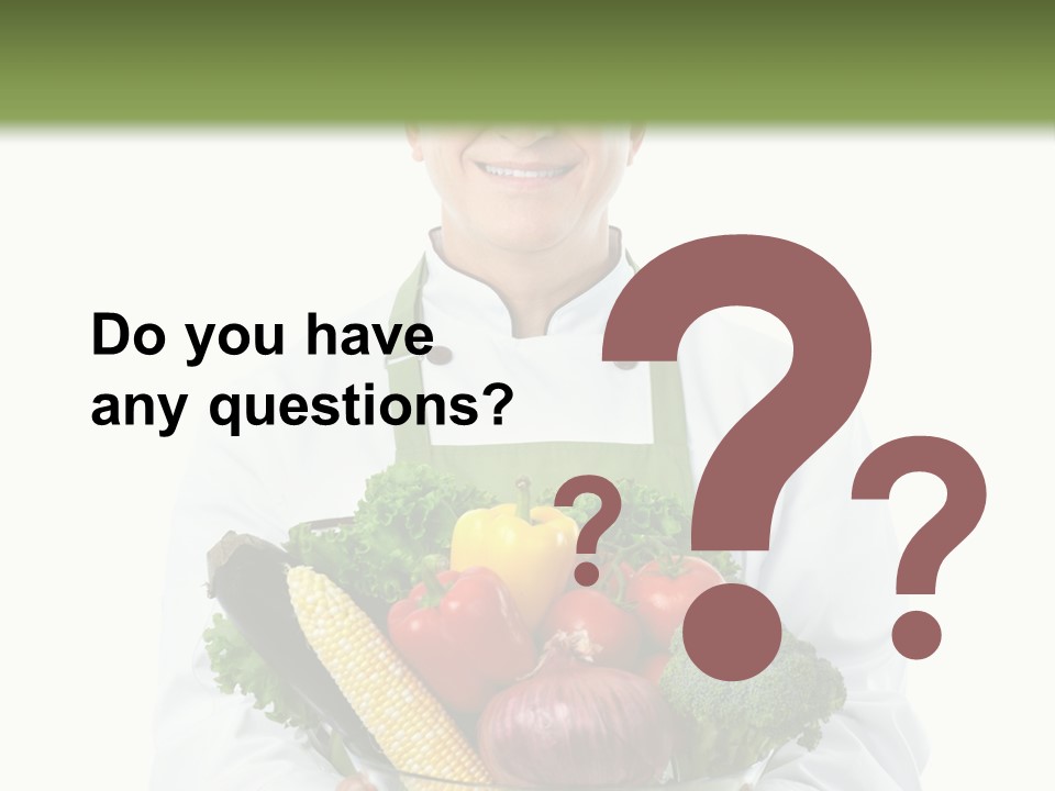 Broccoli Hat Occupation PowerPoint Template