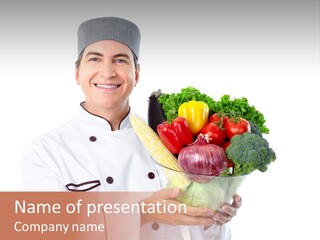 Person Cuisine Service PowerPoint Template